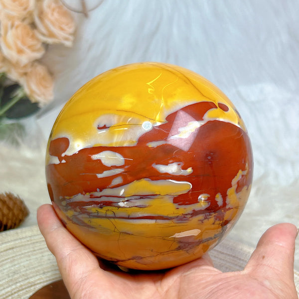 Yellow Mookaite Ball-ToShay.org