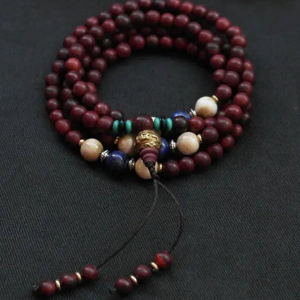 Red Sandalwood Prayer Mala-ToShay.org