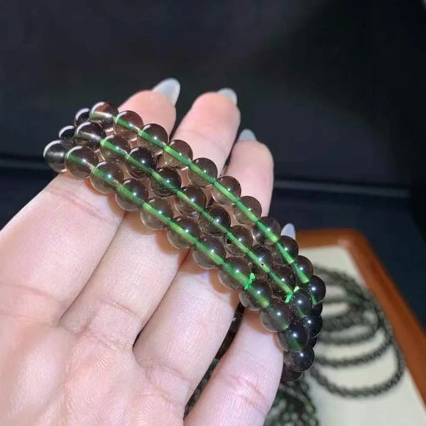 Green Moldavite Meteorite Bracelet-ToShay.org