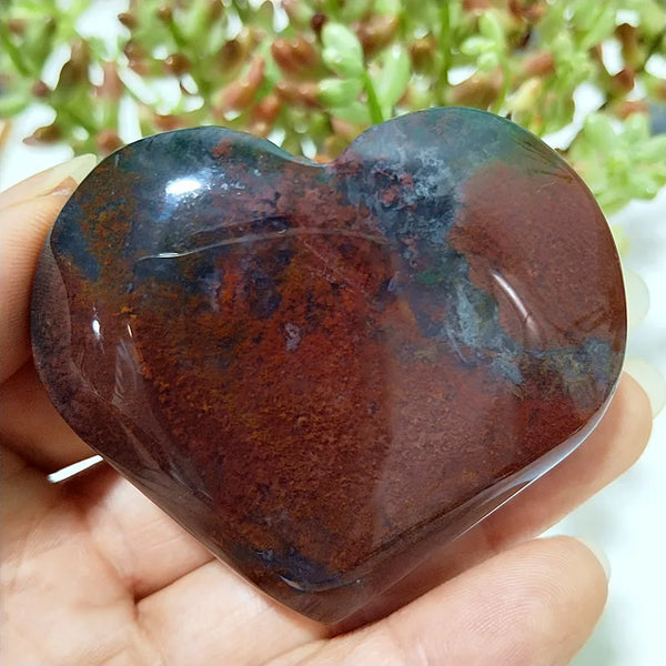 Green Moss Agate Heart-ToShay.org
