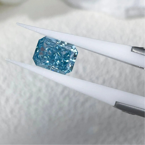 Blue Crystal Cut Diamond-ToShay.org