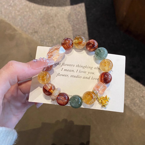 Mixed Crystal Quartz Bracelet-ToShay.org