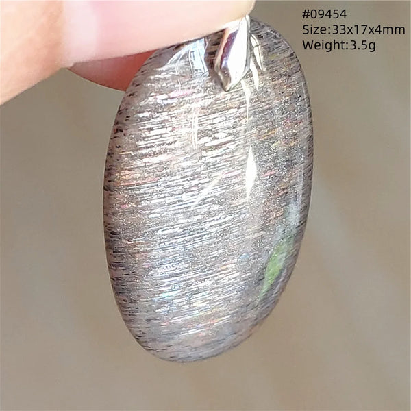 Black Moonstone Sunstone Pendant-ToShay.org