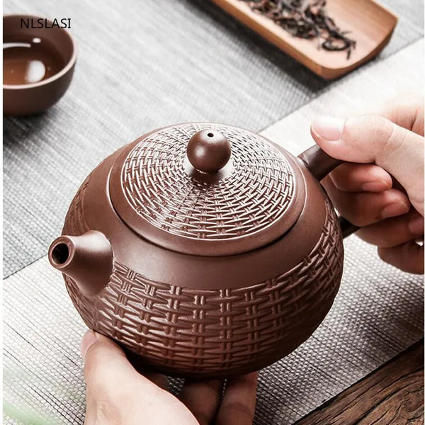 Yixing Clay Bamboo Teapot-ToShay.org