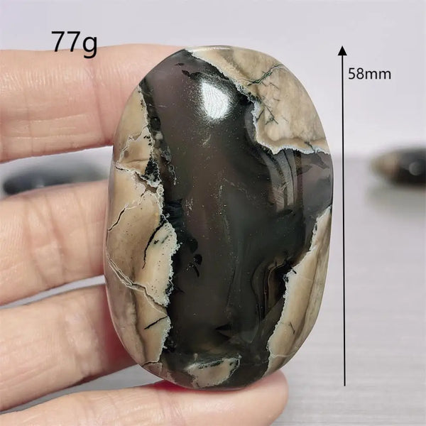 Fire Agate Palm Stone-ToShay.org