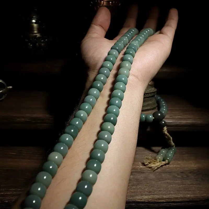 Green Bodhi Root Mala-ToShay.org
