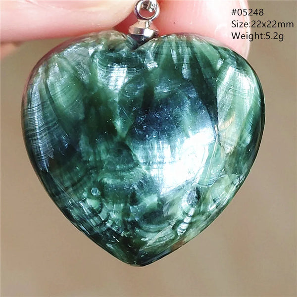 Green Seraphinite Pendant-ToShay.org