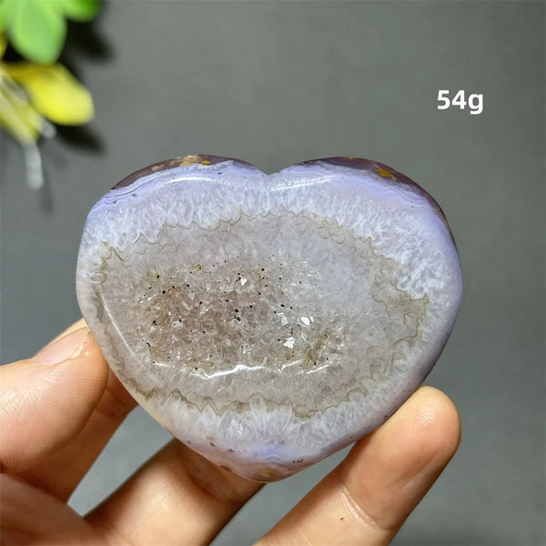 Purple Agate Geode Heart-ToShay.org
