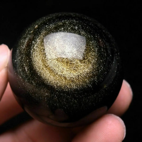 Gold Obsidian Ball-ToShay.org