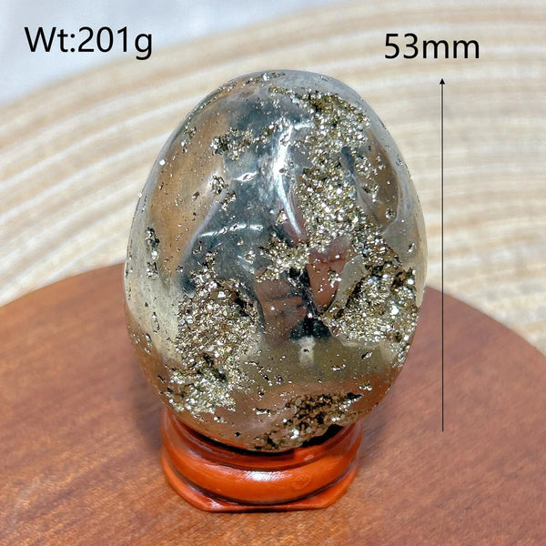 Silver Pyrite Geode Eggs-ToShay.org