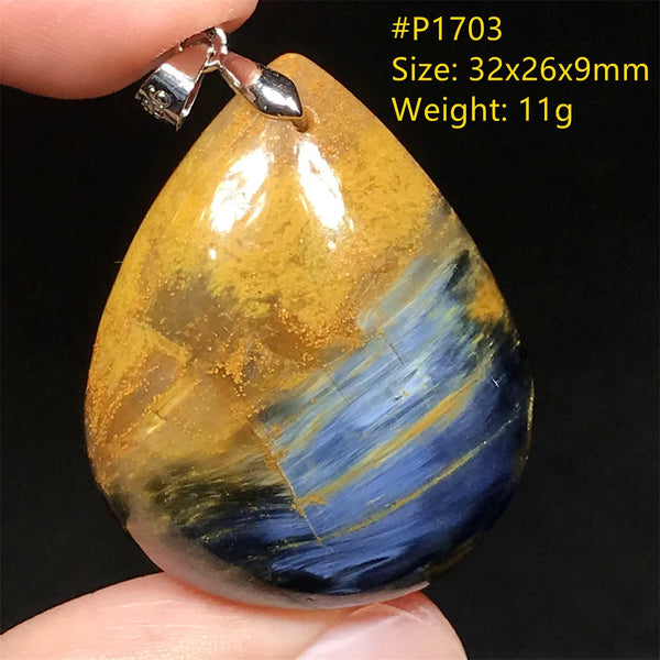 Blue Pietersite Pendant-ToShay.org
