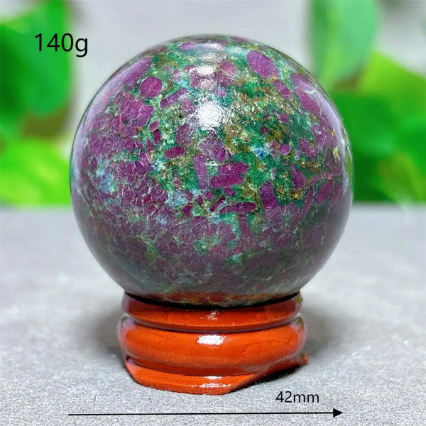 Green Ruby Zoisite Ball-ToShay.org