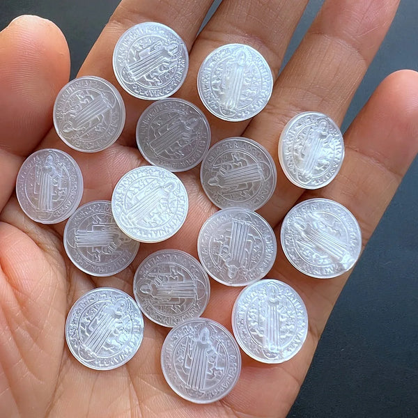 White Shell Religious Pendants-ToShay.org