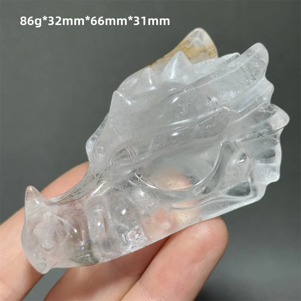 Clear Crystal Dragon Head-ToShay.org