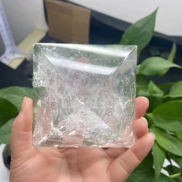 White Quartz Crystal Pyramid-ToShay.org