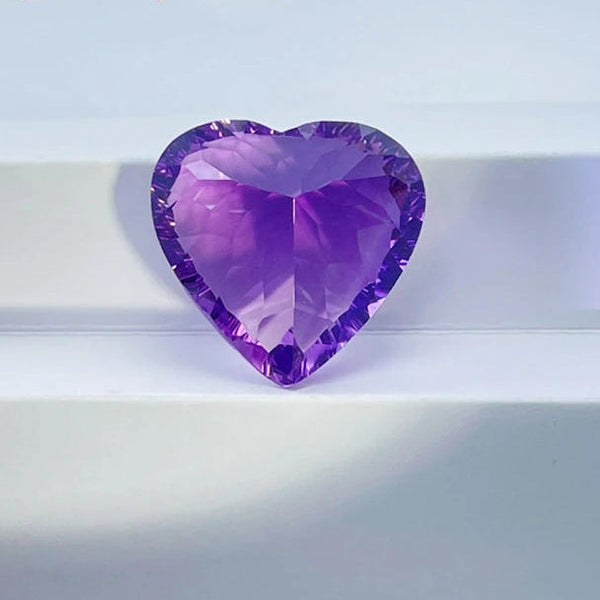 Purple Amethyst Heart-ToShay.org