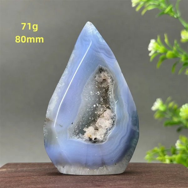 Blue Agate Geode Torch-ToShay.org