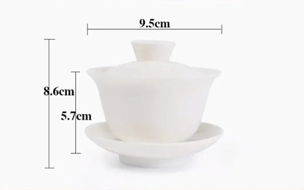 White Porcelain Tea Bowls-ToShay.org