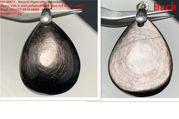 Black Hypersthene Pendant-ToShay.org