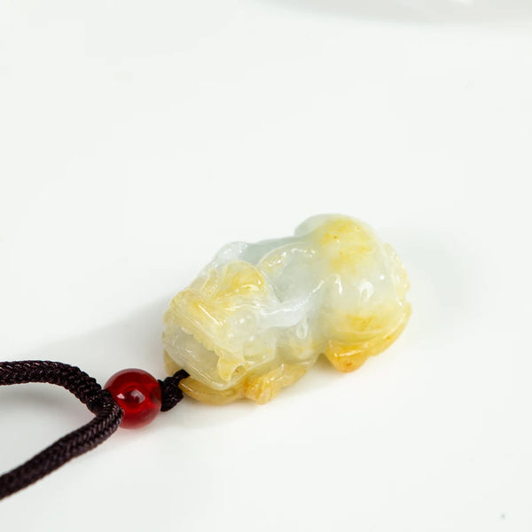 Yellow Jade Pixiu Pendant-ToShay.org