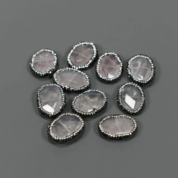 Pink Rose Rhinestone Beads-ToShay.org