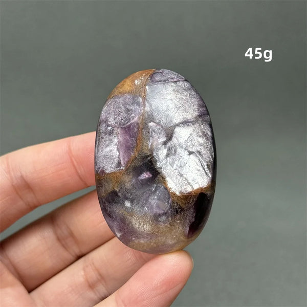 Purple Lepidolite Palm Stone-ToShay.org