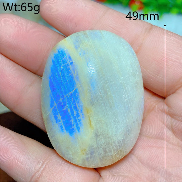Blue Moonstone Palm Stones-ToShay.org