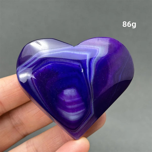 Purple Agate Heart-ToShay.org