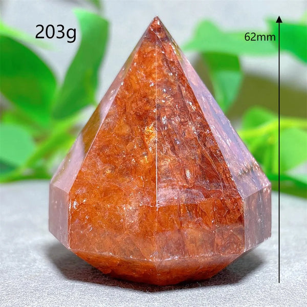 Red Fire Quartz Diamond Tower-ToShay.org