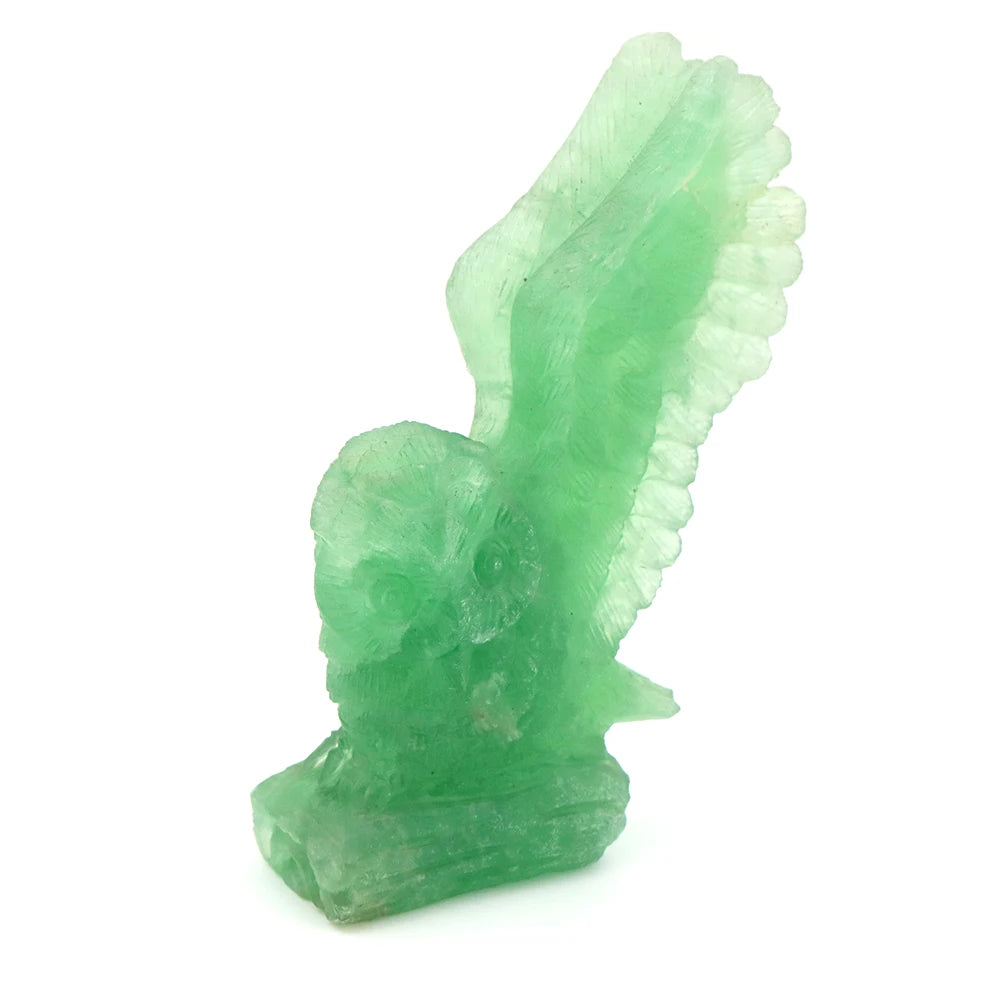 Green Fluorite Owl-ToShay.org
