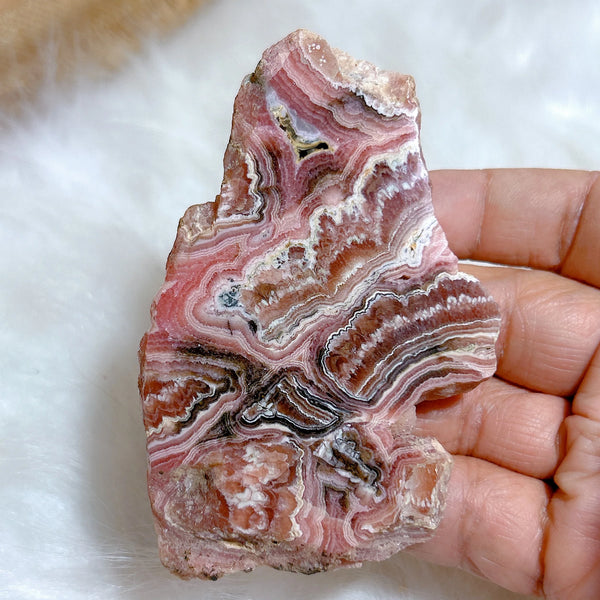 Pink Rhodochrosite Slices-ToShay.org