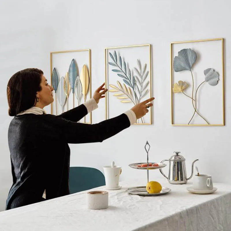 Gold Leaf Iron Wall Art-ToShay.org