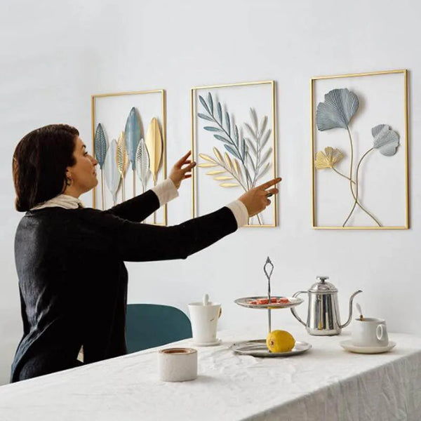 Gold Leaf Iron Wall Art-ToShay.org