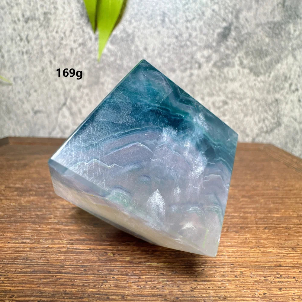 Green Fluorite Cube-ToShay.org