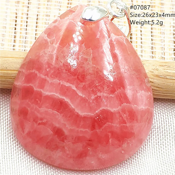 Red Rhodochrosite Pendant-ToShay.org