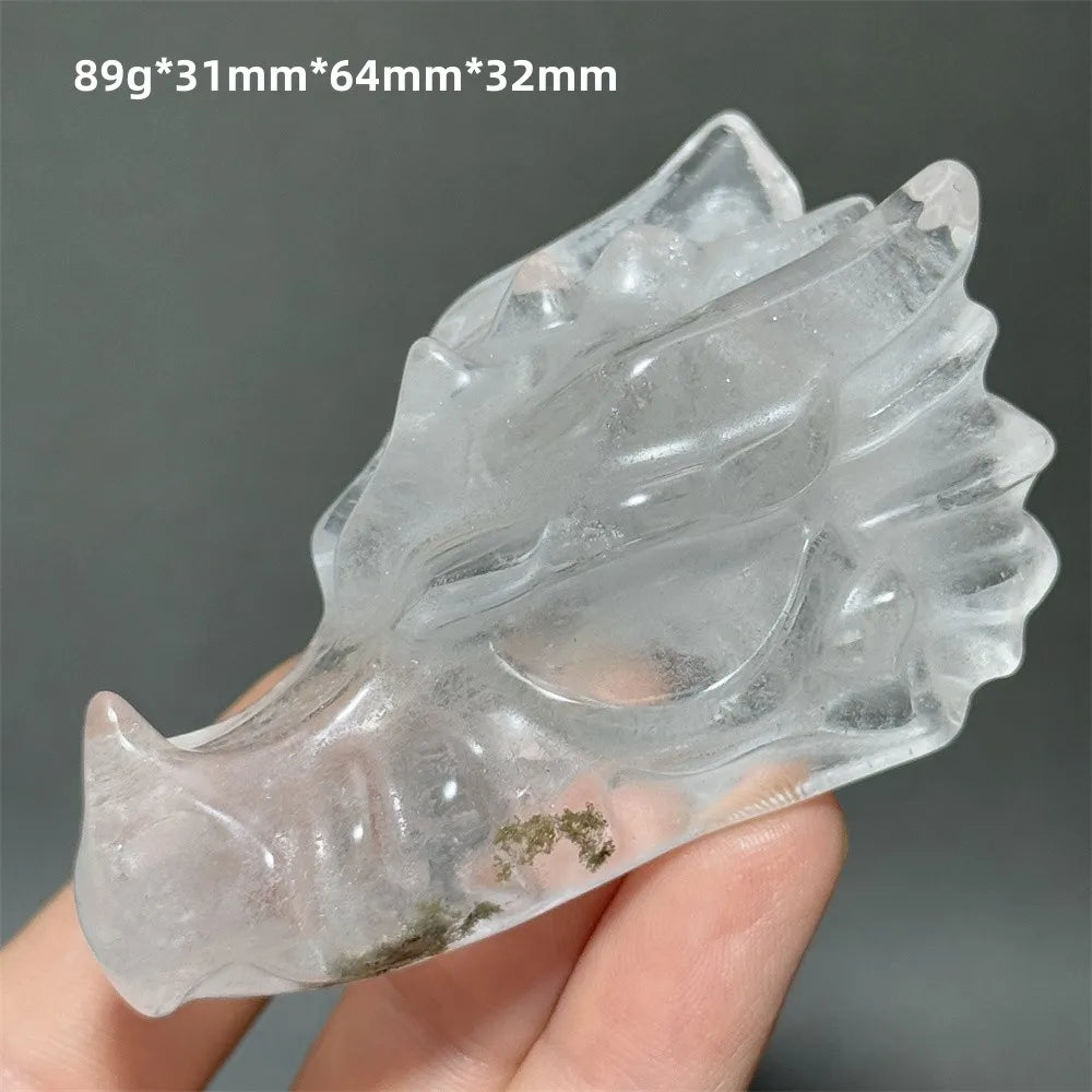 Clear Crystal Dragon Head-ToShay.org
