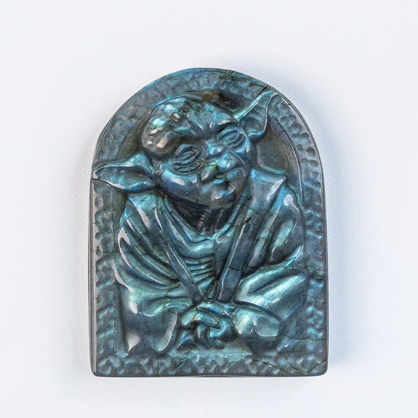 Blue Labradorite Yoda Plate-ToShay.org