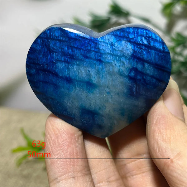 Blue Flash Moonstone Heart-ToShay.org