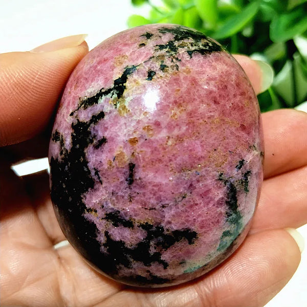 Pink Rosestone Palm Stone-ToShay.org