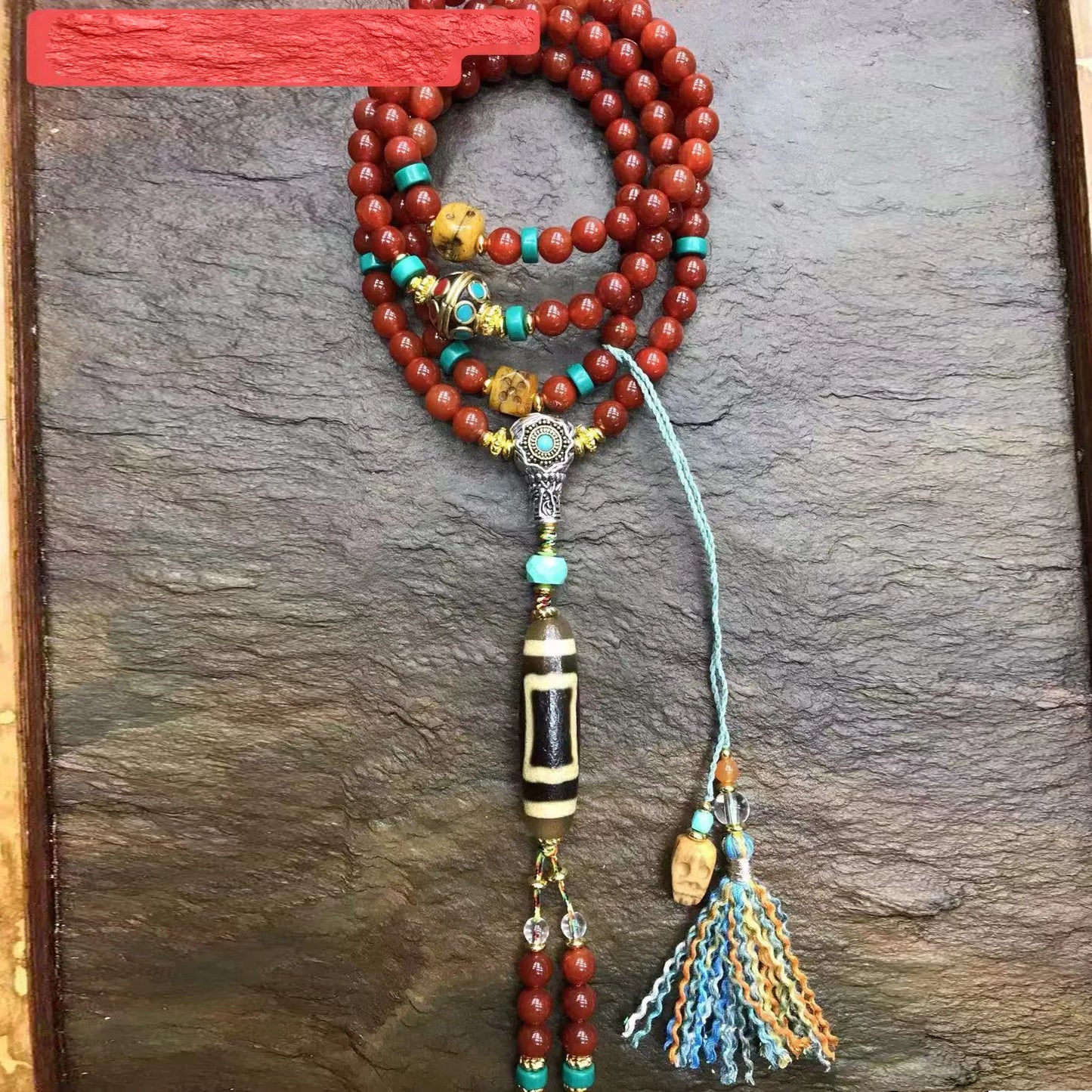Red Agate Wrap Bracelet-ToShay.org