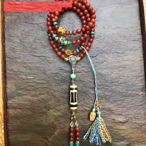Red Agate Wrap Bracelet-ToShay.org