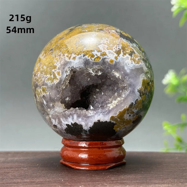 Ocean Jasper Geode Ball-ToShay.org