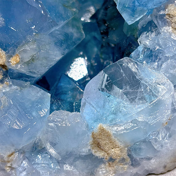 Blue Celestite Cluster-ToShay.org