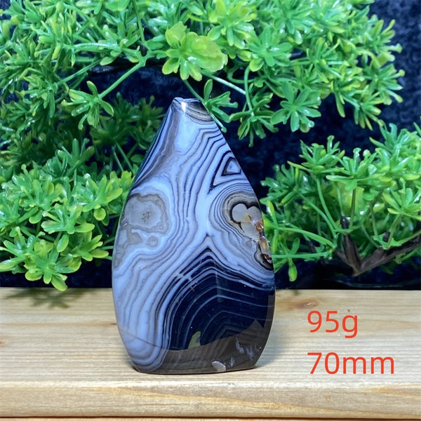 Black Silk Agate Torch-ToShay.org