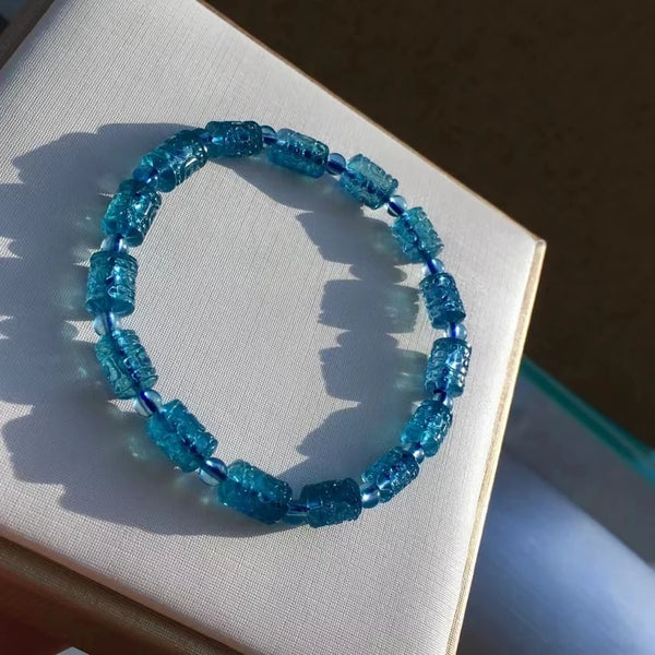 Blue Aquamarine Bracelet-ToShay.org