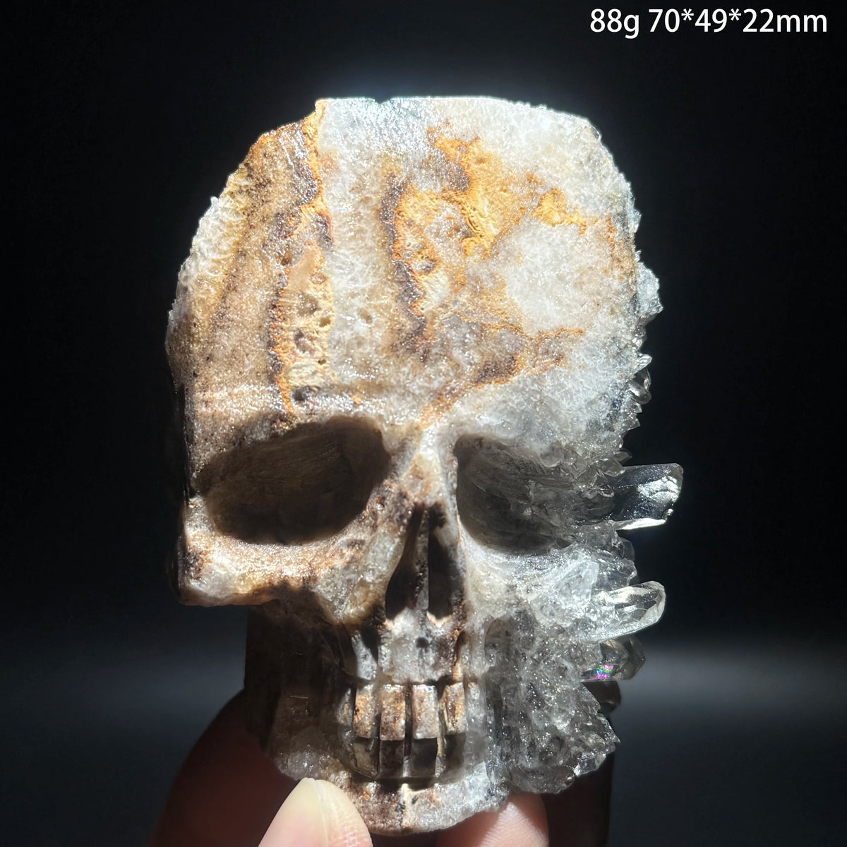 Clear Quartz Cluster Skull-ToShay.org