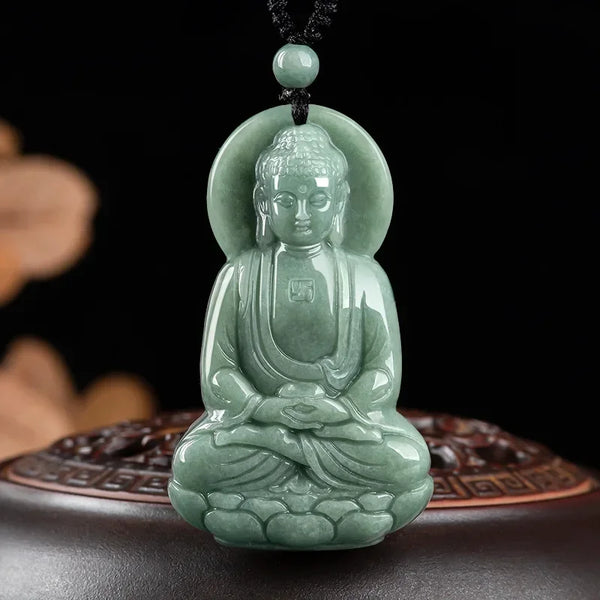 Green Jade Buddha Pendant-ToShay.org