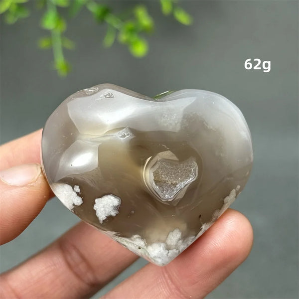 Black Cherry Agate Heart-ToShay.org