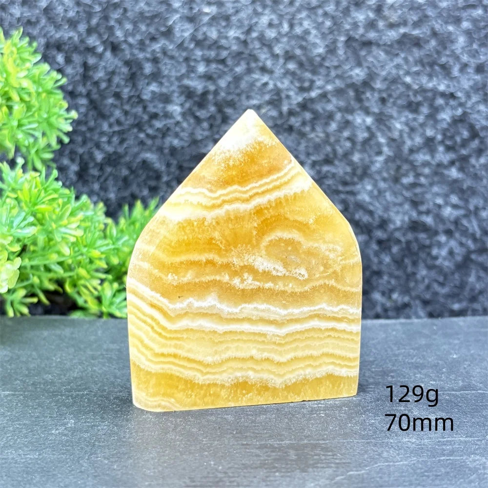 Yellow Striped Crystal Tower-ToShay.org
