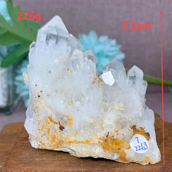 Clear Pineapple Quartz Cluster-ToShay.org
